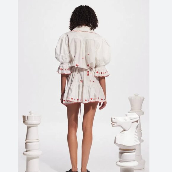 Alemais	HEARTS EMBROIDERED MINI DRESS - Picture 9 of 11